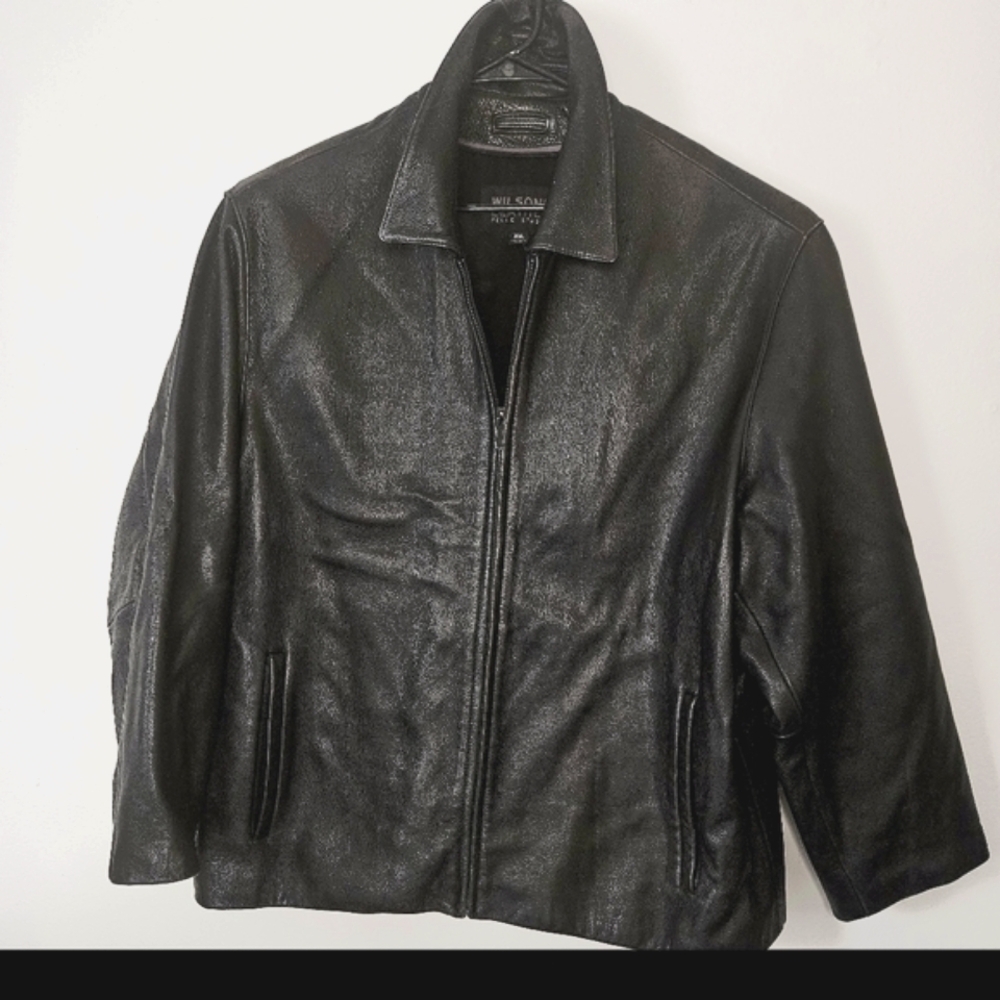 Leather coat by Wilson leather. Men's 2X